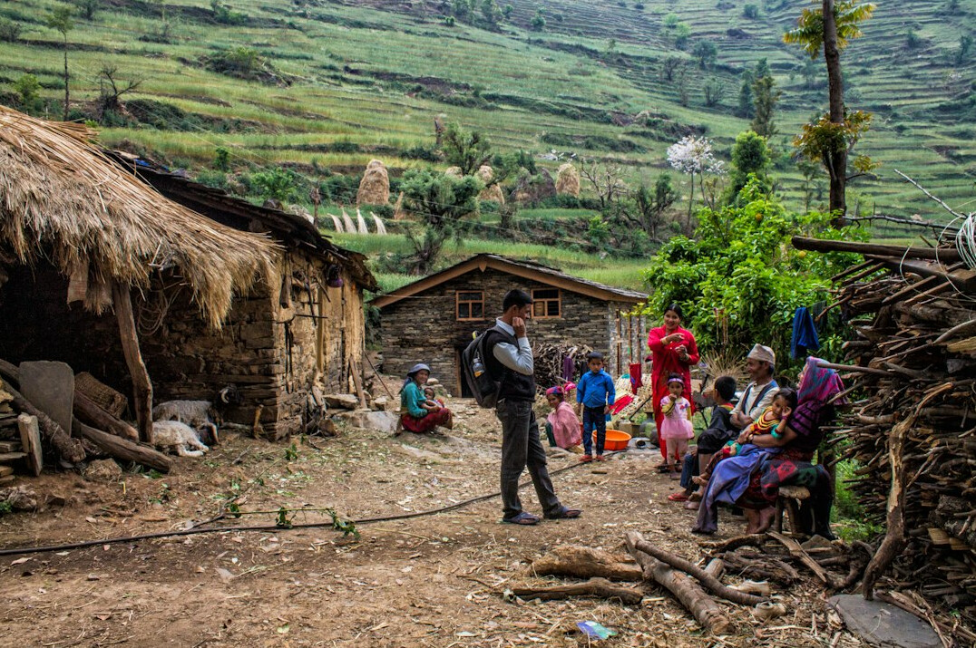 documentary photographer with locals