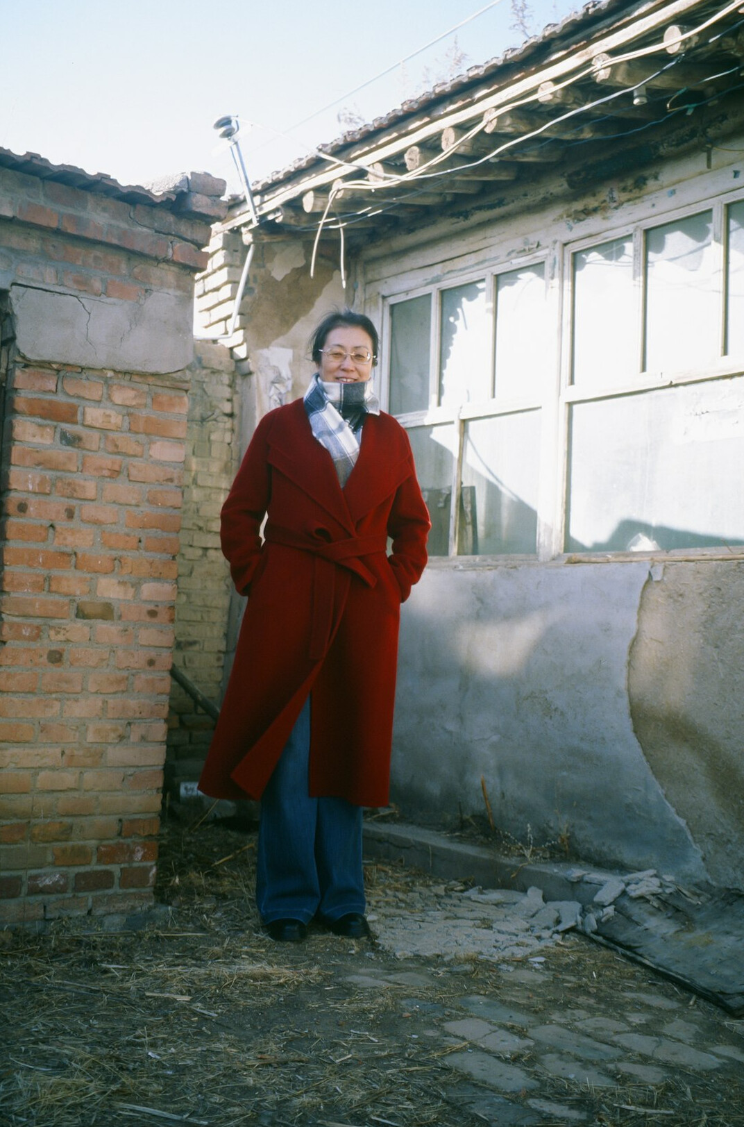 elderly man in old house